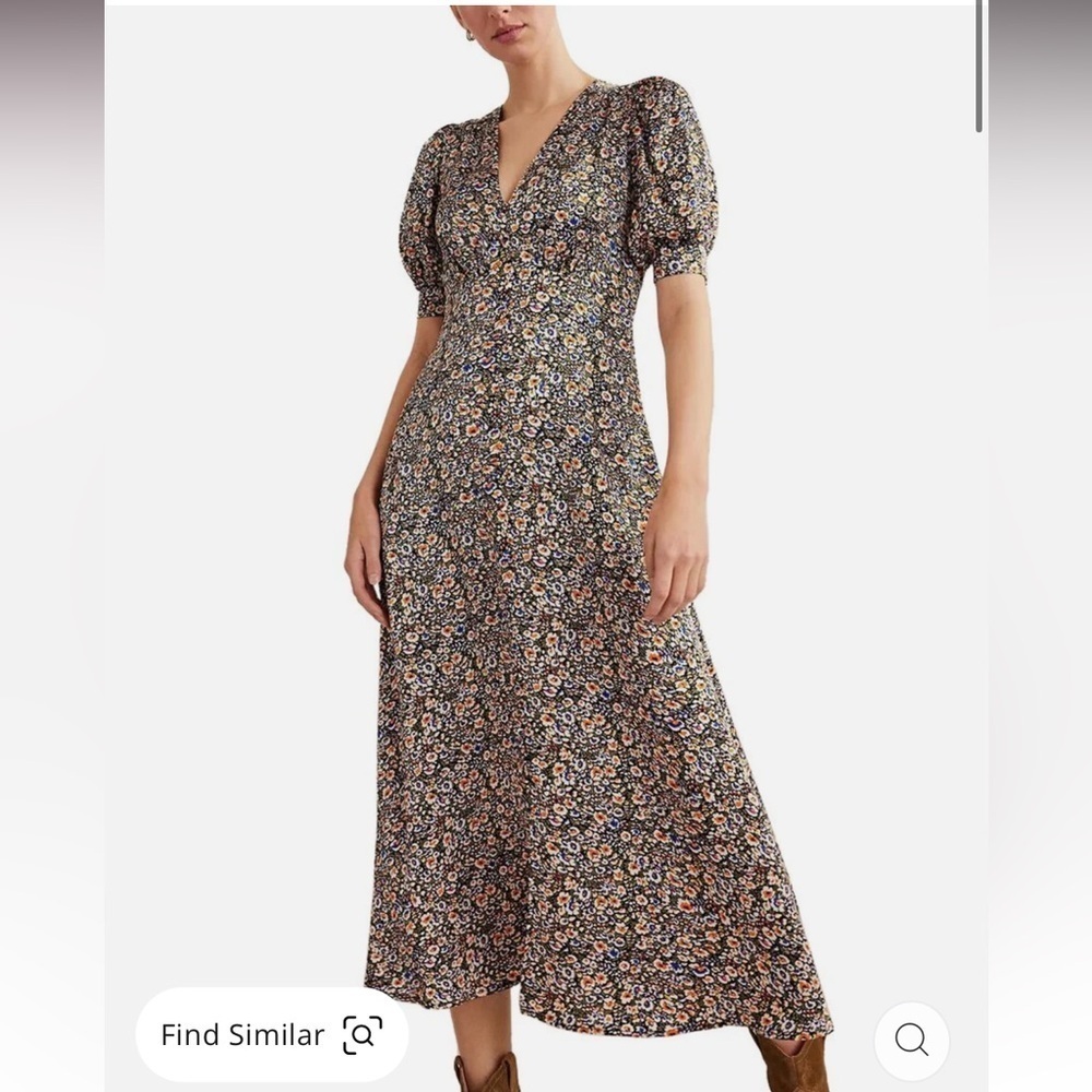 NWT Boden Satin Midi Tea Dress, size 6